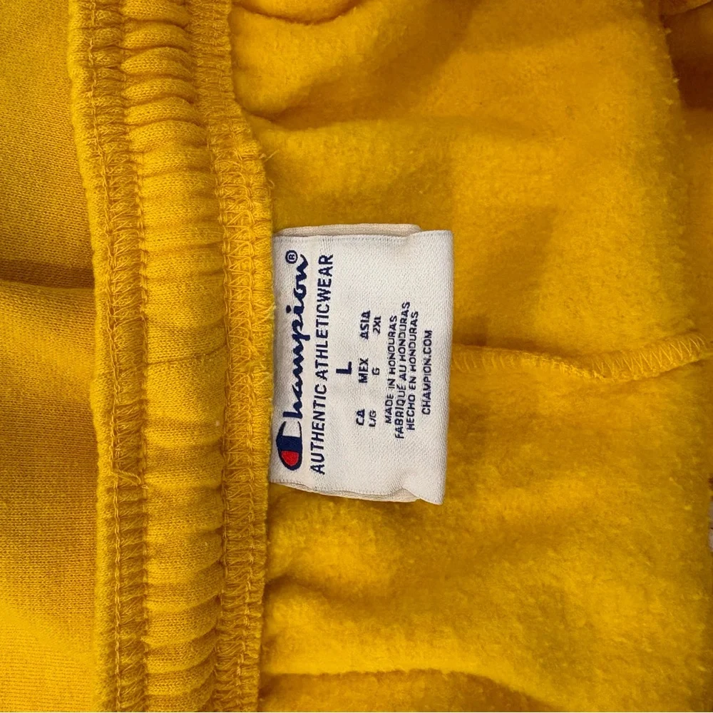 Champion Bright Yellow University of Michigan Athletic Sweatpants - Picture 3 of 4